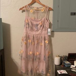 Light Pink floral dress NWT